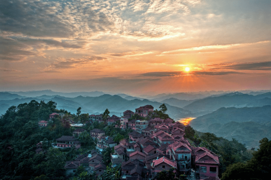 乡约贵州望谟县蔗香村丨山色水韵画中游