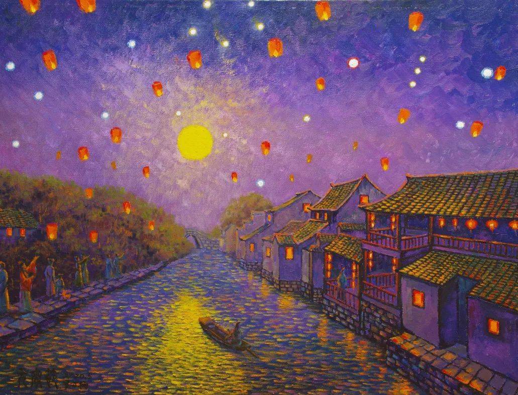 端午观展 | 花千树,星如雨——罗方扬传统节日油画展