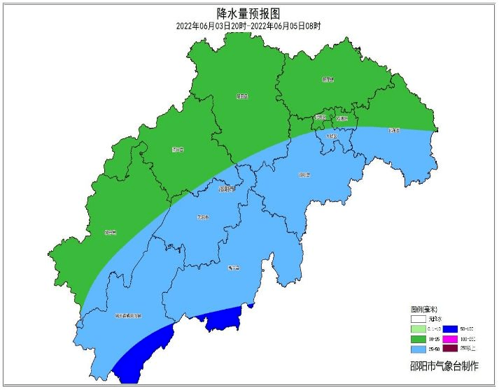 今晚起邵陽將迎入汛以來最強降雨過程邵東累計降雨量將達