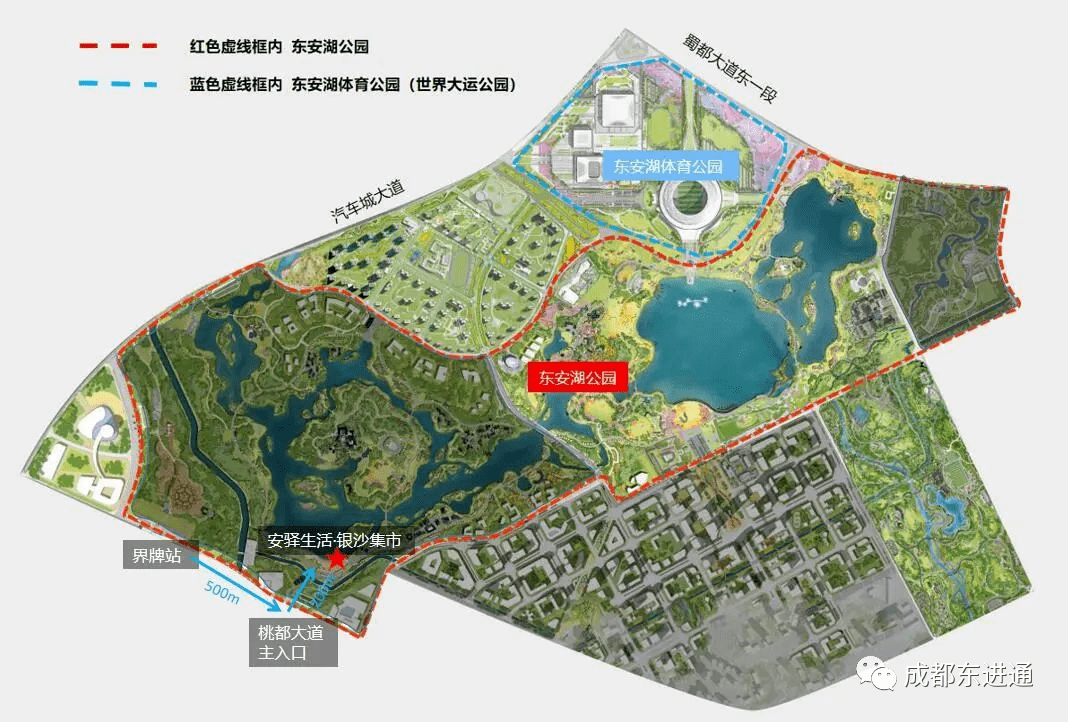 东安湖公园平面图图片