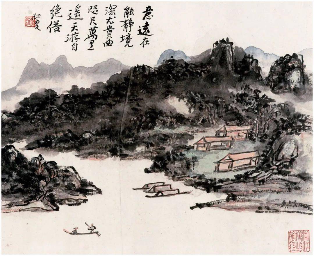 国画大师黄宾虹的山水画作品欣赏
