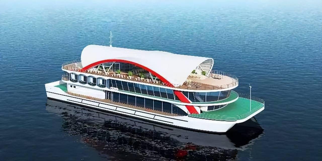 两江盘龙号下水夜游长江再添新船