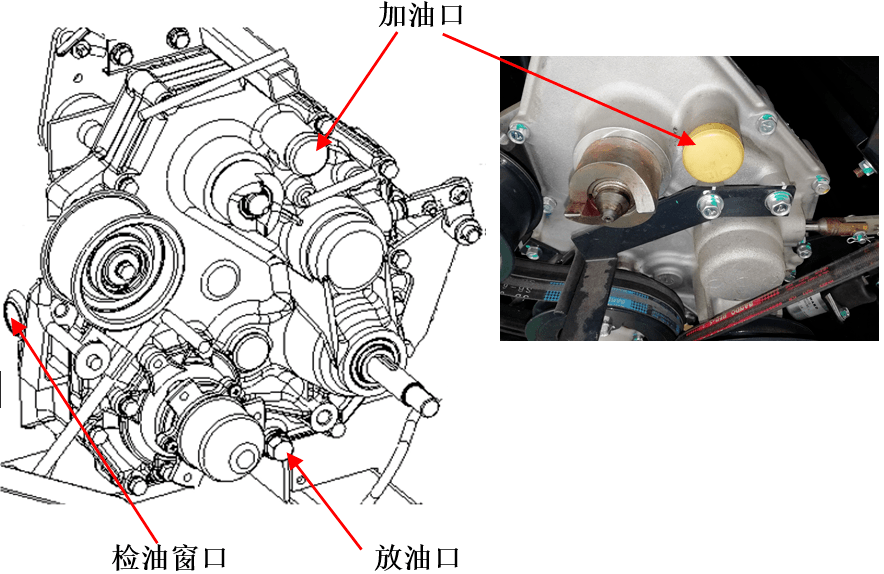 洋马yh6118收割机发动机变速箱中间传动箱体油品的更换