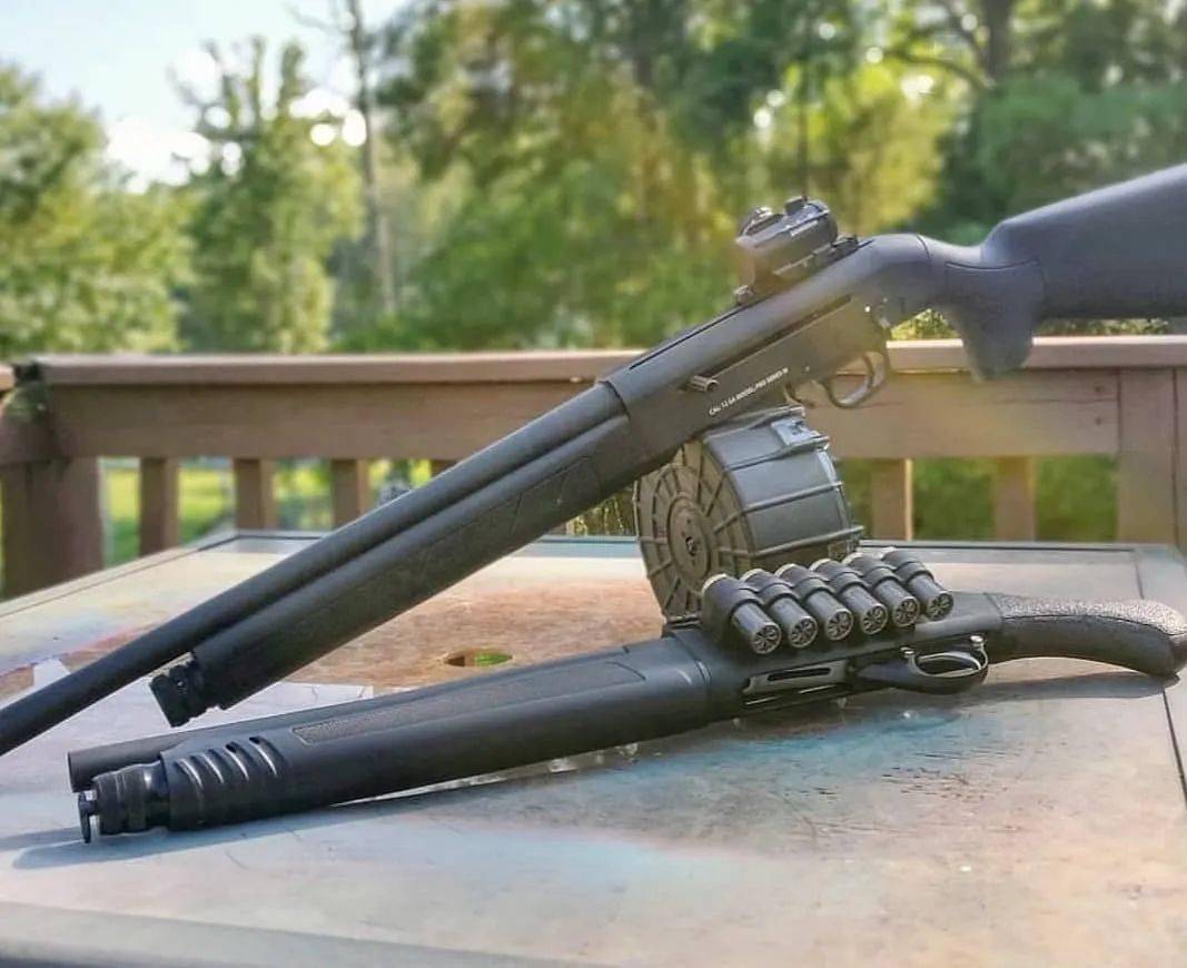 面杀伤武器blackacestactical霰弹枪美图