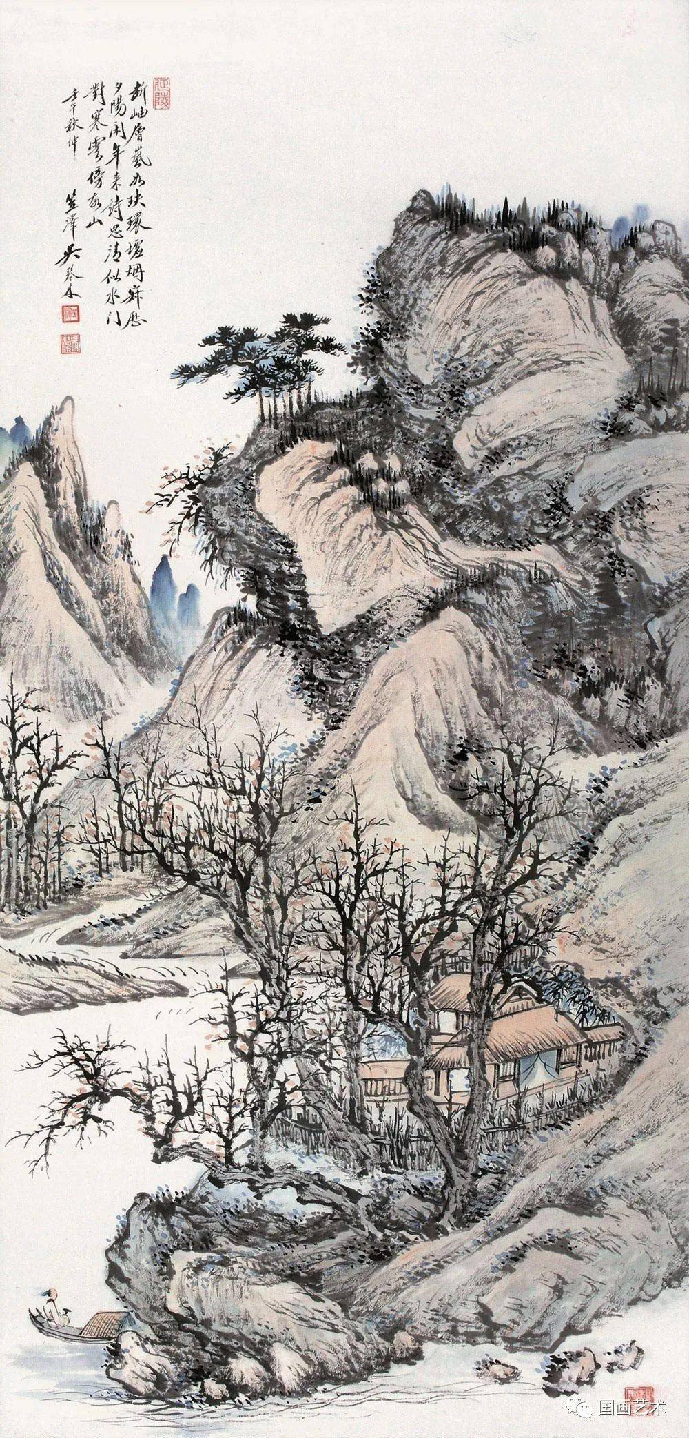 吴琴木 云壑松荫图吴琴木 云壑松荫吴琴木既善临摹,又善作画,尤以山水