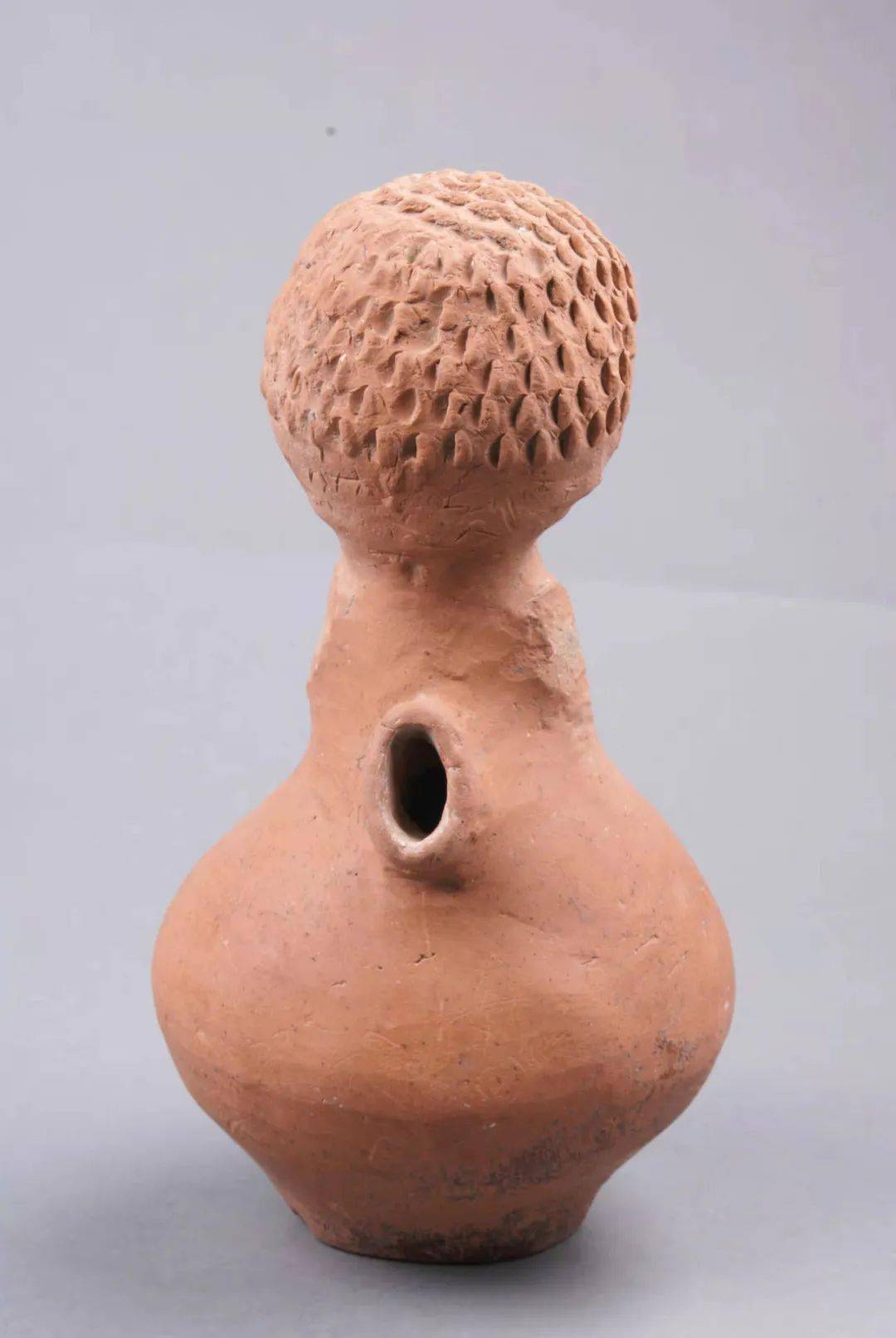 【売り出し】紅陶人頭壺 陜西省洛南県 高さ約25cm 仰韶文化半坡類 中国土器 木箱 E363-2 その他