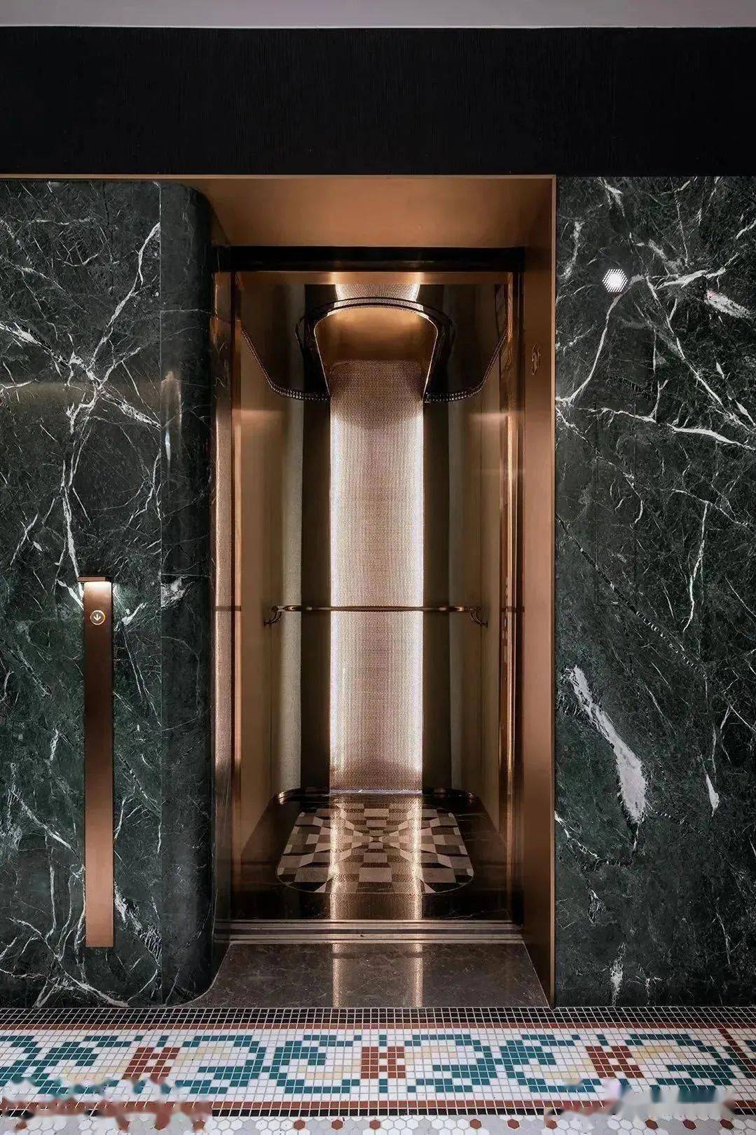大理石电梯门套照片图片