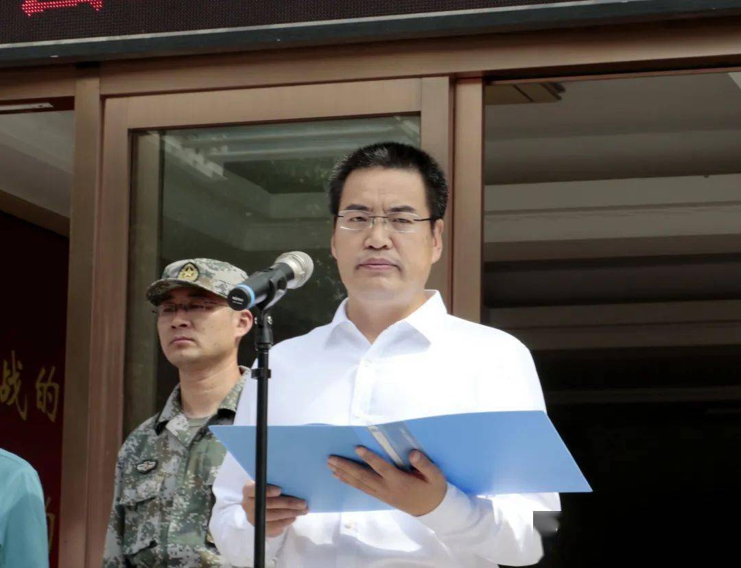 新闻河南省新蔡县举行基干民兵整组点验大会