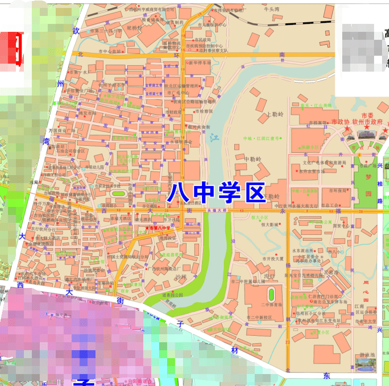 2022年钦州市区初中招生学区分布图公布_pdf_公告_方案