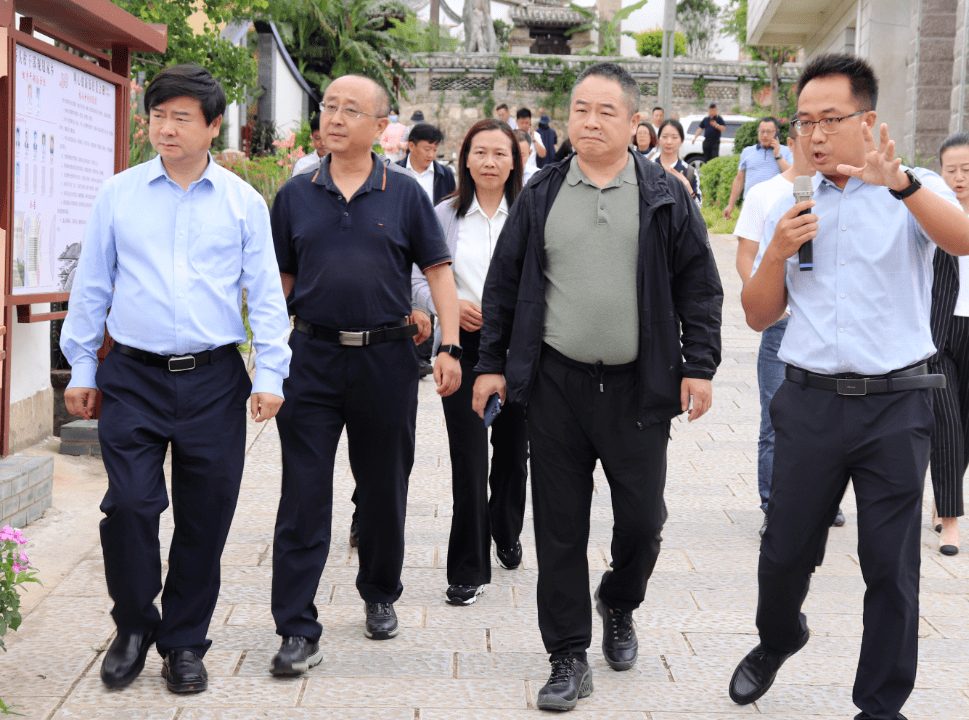 考察团一行先后深入坝心镇桥头村,华祥农业科技有限责任公司,异龙镇