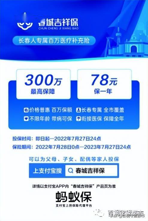为基本医疗保险提供有效补充,面向长春市基本医保,吉林省省直基本医保