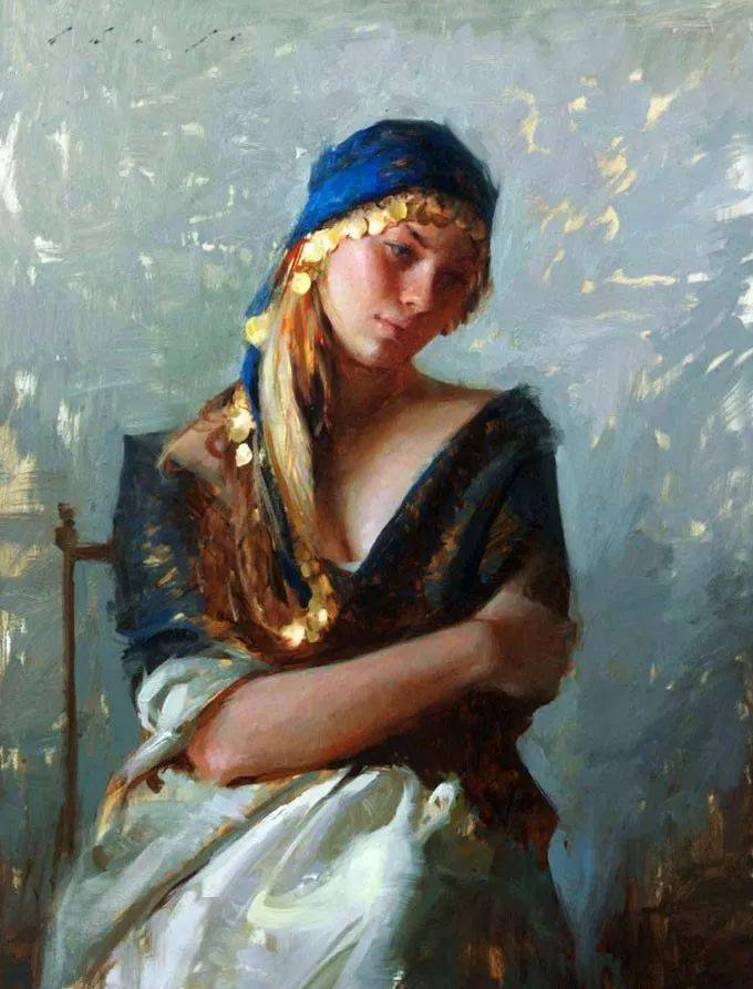 精致的笔触细腻的色彩印度女画家苏奇特拉笔下的女性