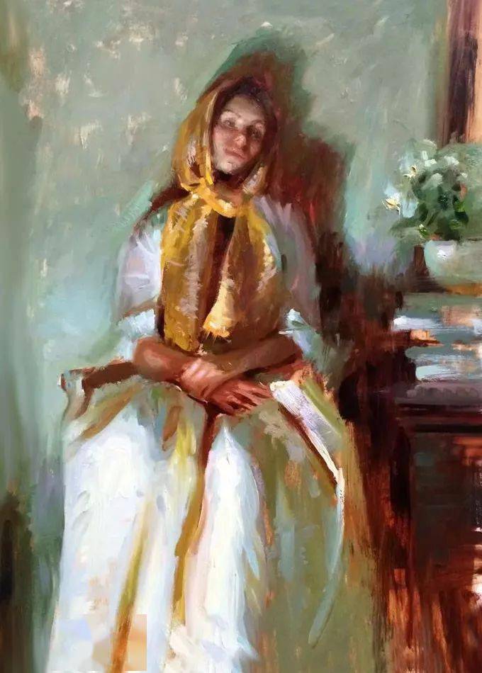 精致的笔触细腻的色彩印度女画家苏奇特拉笔下的女性