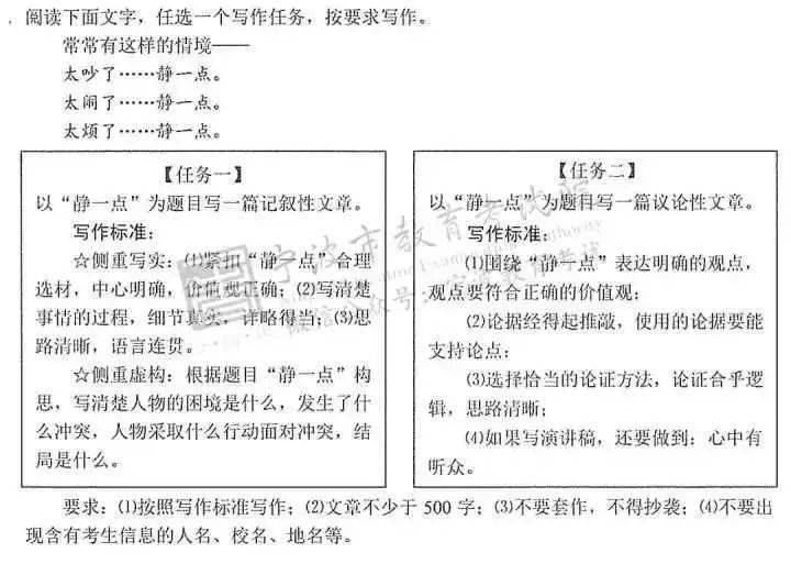 2019杭州中考作文