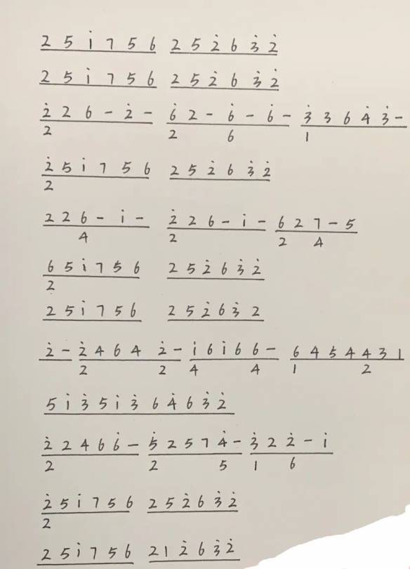 《光遇》斯卡波罗集市琴谱完整版 斯卡波罗集市光遇