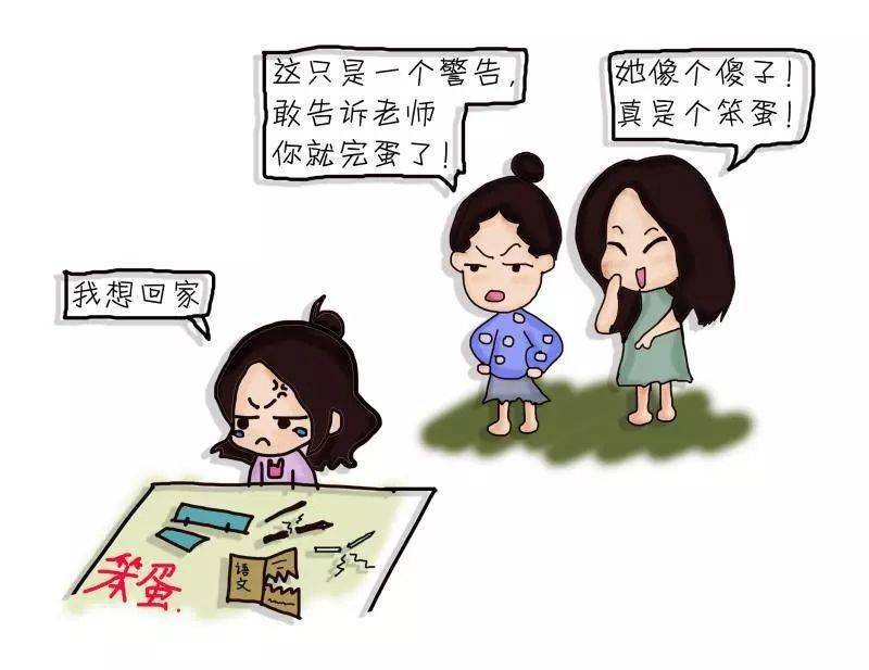 语言欺凌▼……留下一生都难以抹去的阴影被欺凌者可能因此幼小的他们