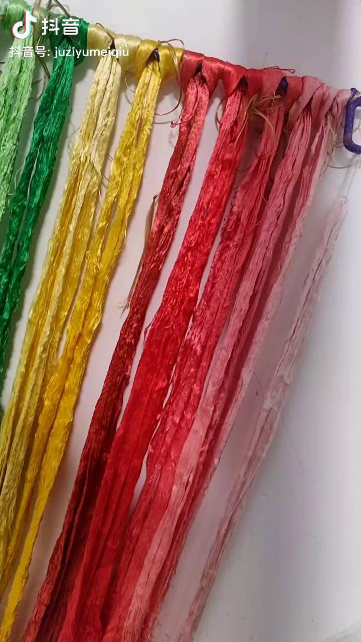 记录下染色怕翻车一个色只染了半只绒花非遗合伙人我是自然课代表