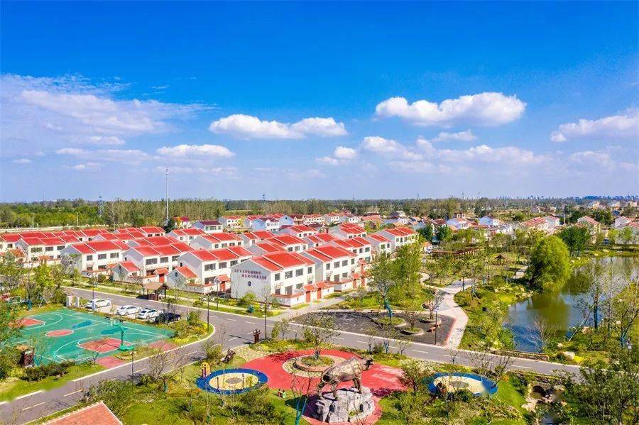 蔡集镇牛角淹新型农村社区连日来这里每天都吸引众多游客前来"打卡"窥