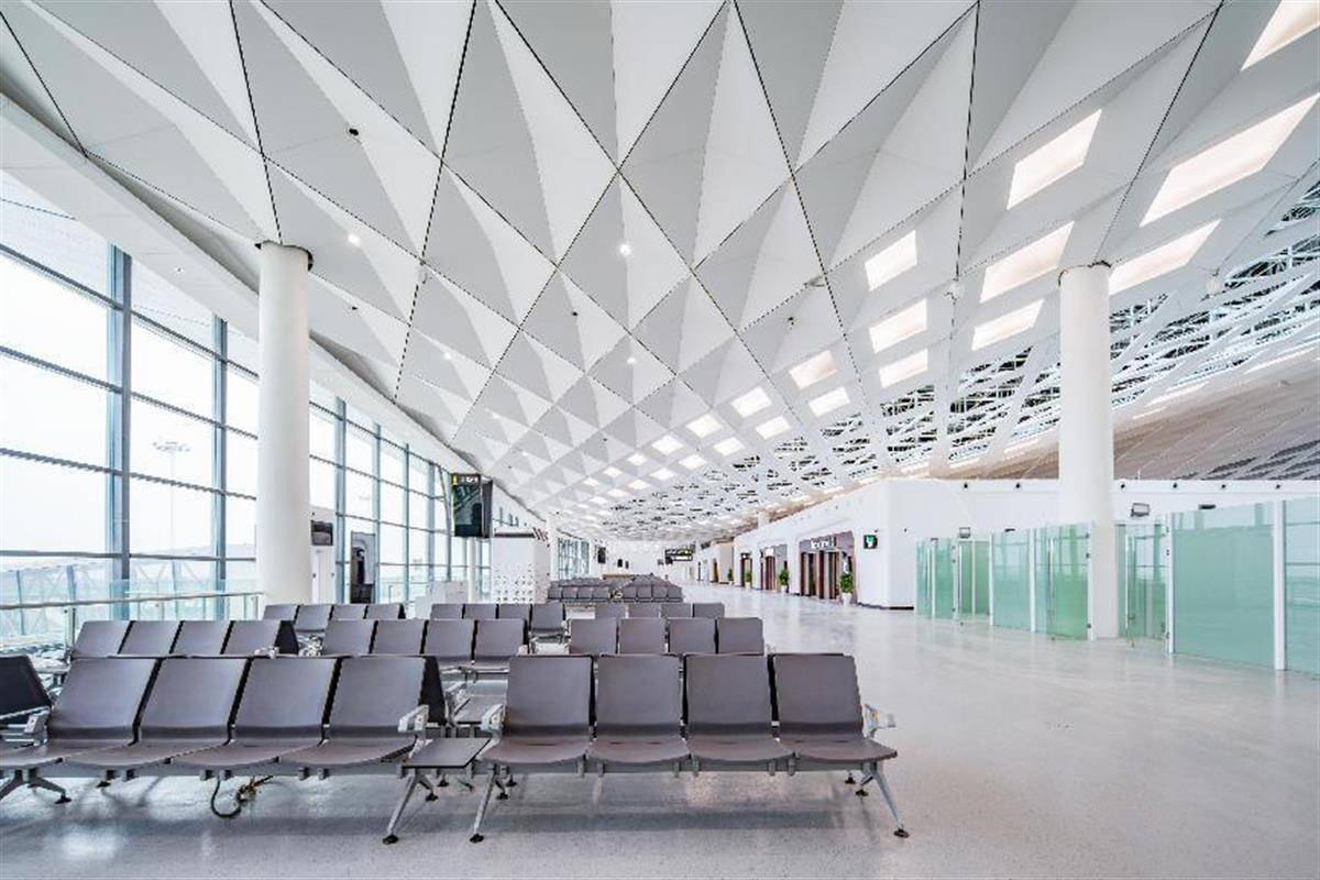 出发大厅,值机柜台,商业区……三峡机场t2航站楼揭开面纱_旅客_安检