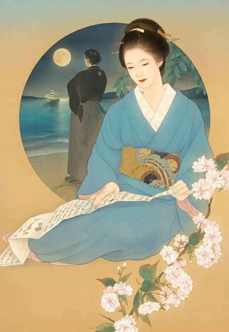 93年日本女画家工笔人体看入迷小露香肩360画得淋漓尽致