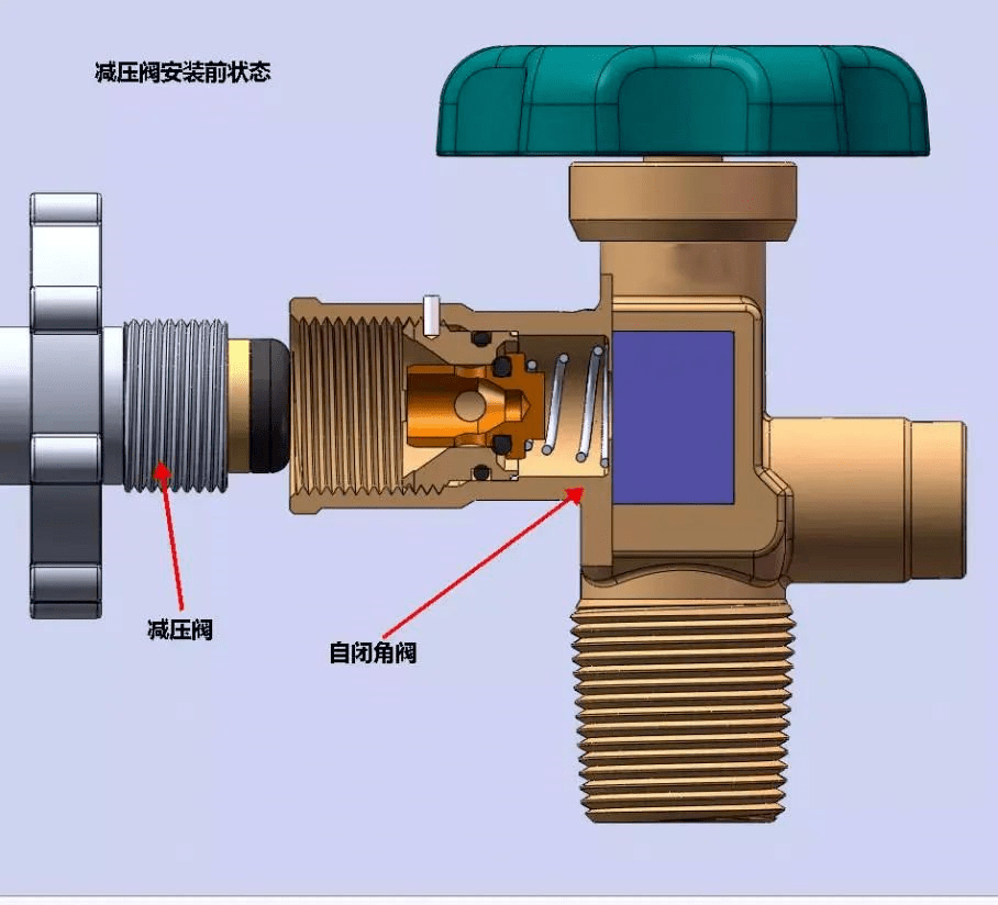天然气阀门内部结构图图片