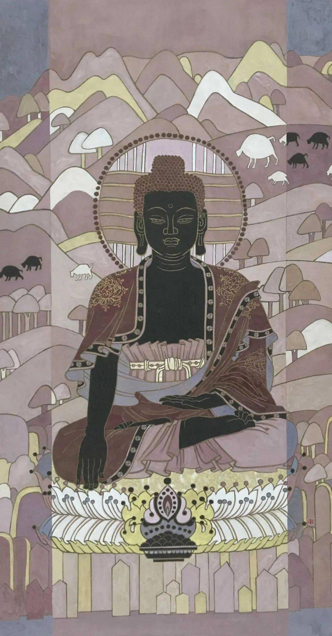 超凡脱俗张玉仙工笔新重彩