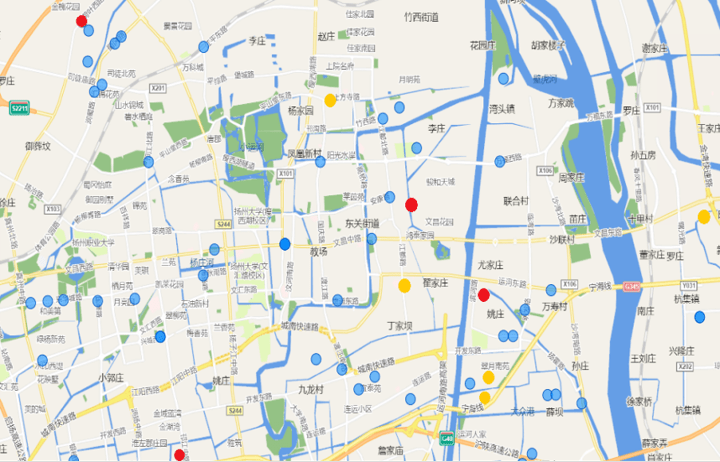 扬州发布车辆水淹风险地图!其中宝应···_银保监_红黄蓝_道路