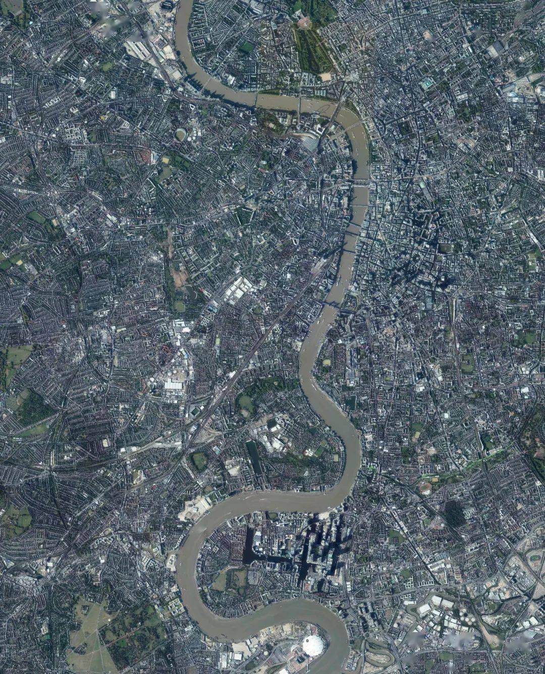 伦敦卫星地图图片