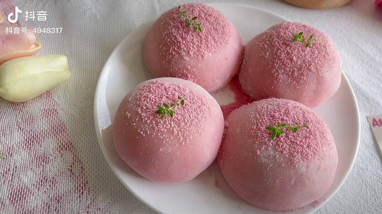 樱花抹茶大福61网红同款清香怡人樱花香味抖音美食创作人