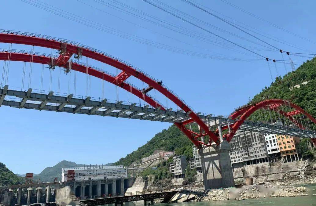 钢格子梁顺利合龙蜀河汉江大桥最新进展文明安康