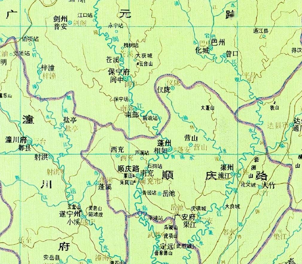 南充市行政區劃變遷史_閬中_川北_儀隴