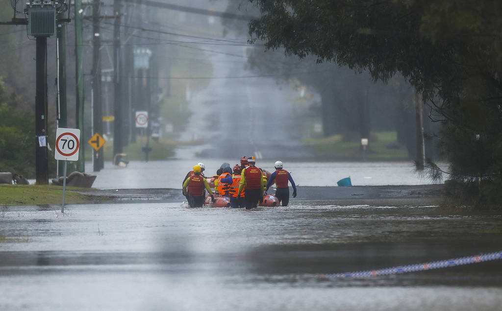 悉尼强降雨或引发山洪，当地5万名居民被要求作好撤离准备