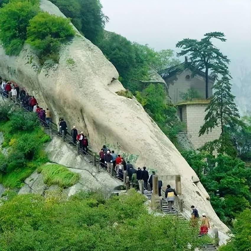 北峰索道全景之旅_华山_日月_悬崖峭壁