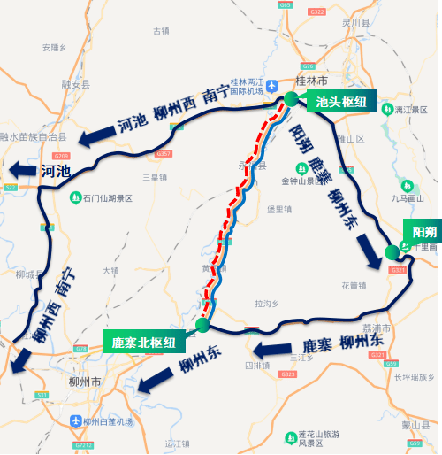 新桂柳高速地图图片