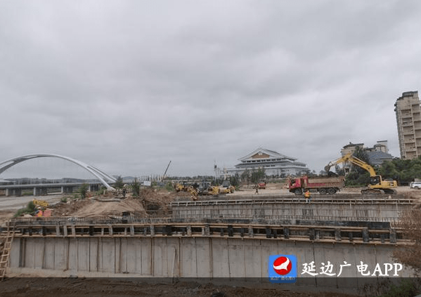 延吉市延河路延伸工程加紧建设中