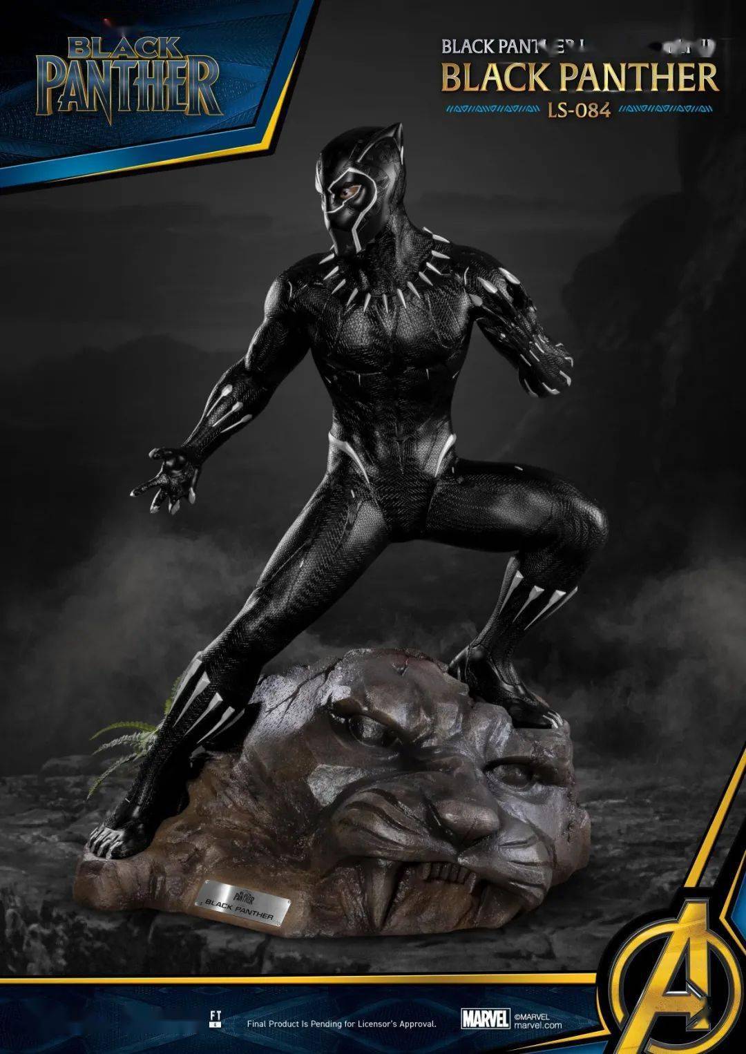 售价破十万野兽王国正式推出11黑豹全身像