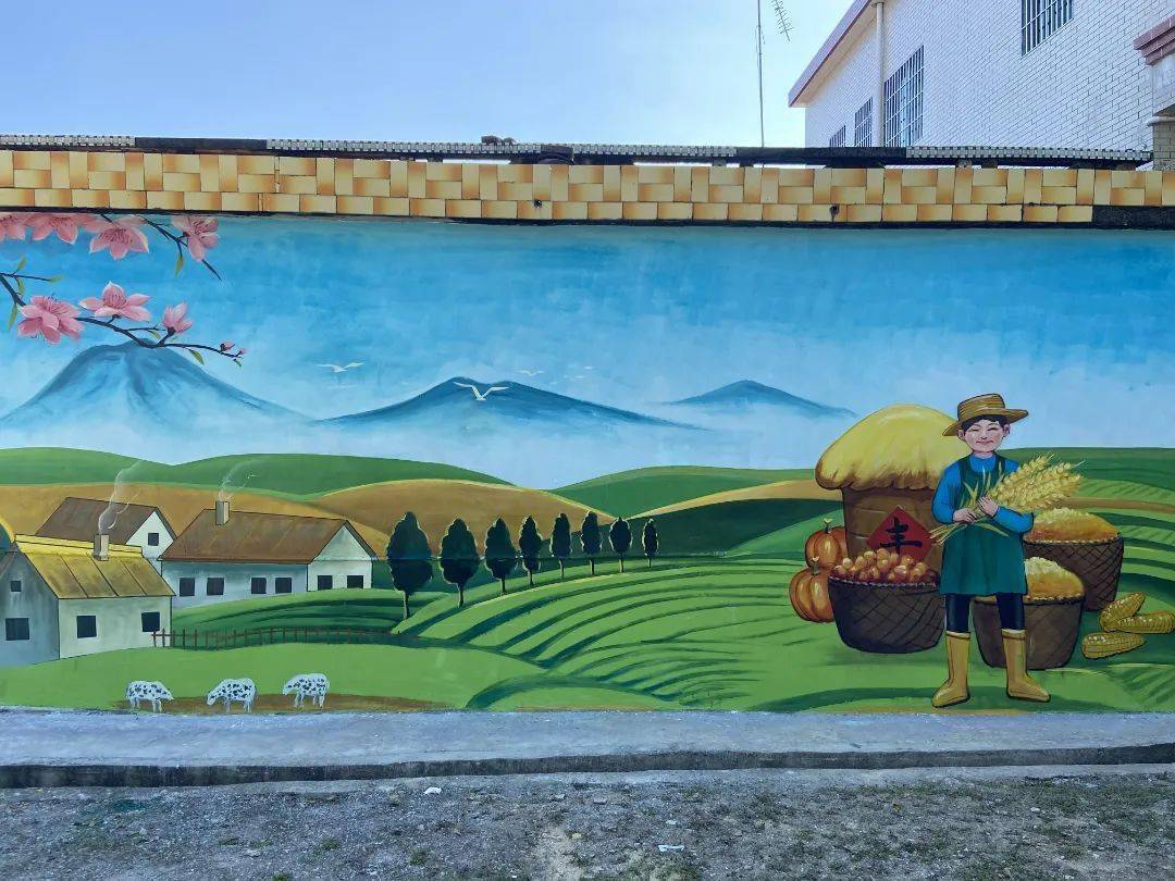 村中的美丽墙绘整治前后对比图如今的香山,路面,墙面,村内,巷道,干净