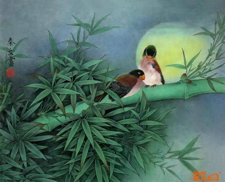 与竹共舞绝美工笔画竹欣赏
