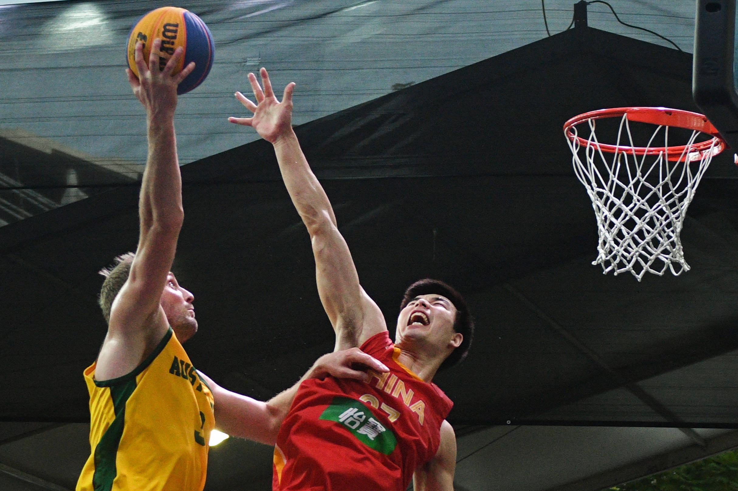 篮球——三人篮球亚洲杯男子半决赛:中国不敌澳大利亚_比赛_选手_1