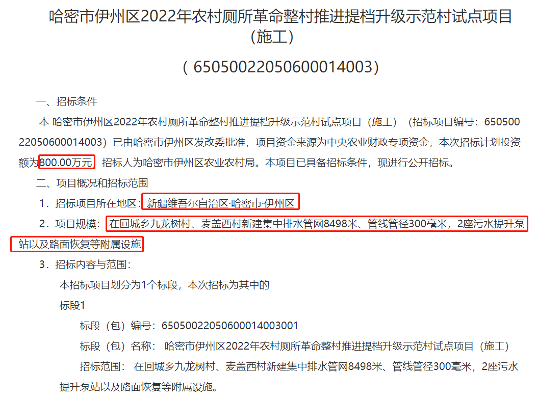 15000.35万！哈密2022年人居环境整治建设重点项目都在这里....