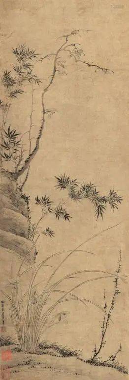 马湘_王稚登_石兰竹
