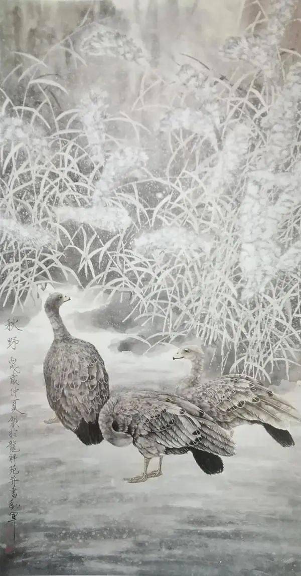 刘军新羽翎花鸟画的艺术