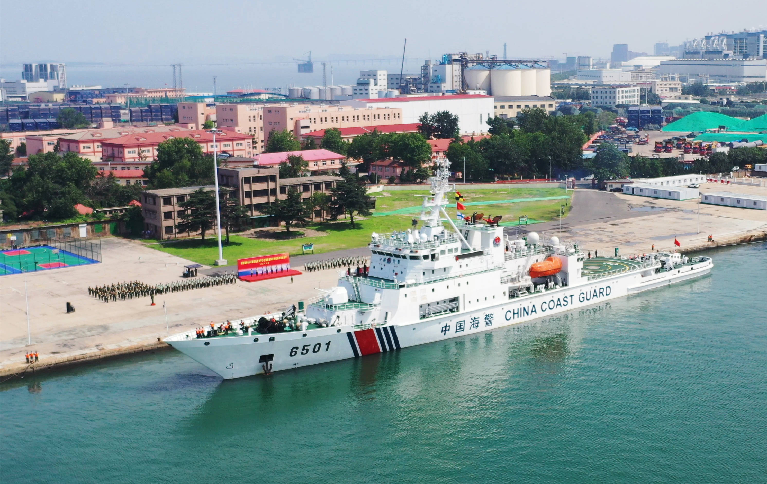 中国海警6501舰图片