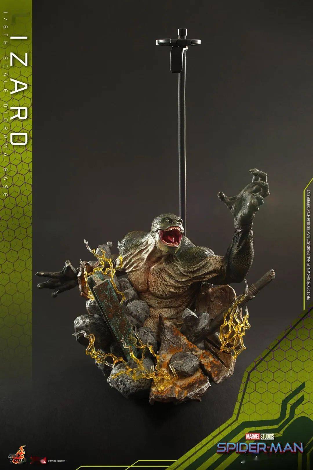 新品预定~hottoys ht 1/6 超凡蜘蛛侠mms658 蜥蜴人情景地台acs013