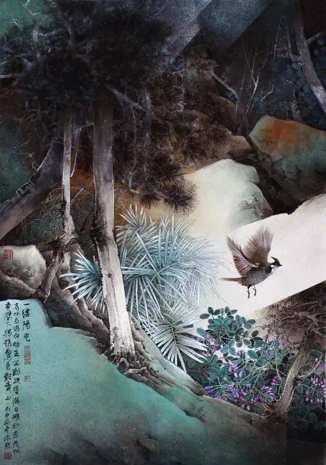 【国画天地】未君 | 鲜活灵动的花鸟画_作品_写意_紫藤
