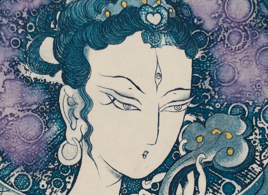 如意观音-易阳——秒杀价格:699元/幅创作年代:2017作品尺寸:150*125