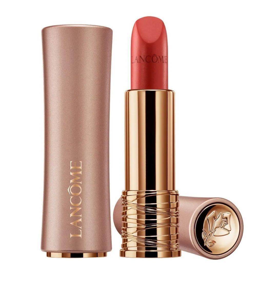 兰蔻2022秋季彩妆新品小蛮腰粉金唇膏67_rouge_lapsolu_双唇