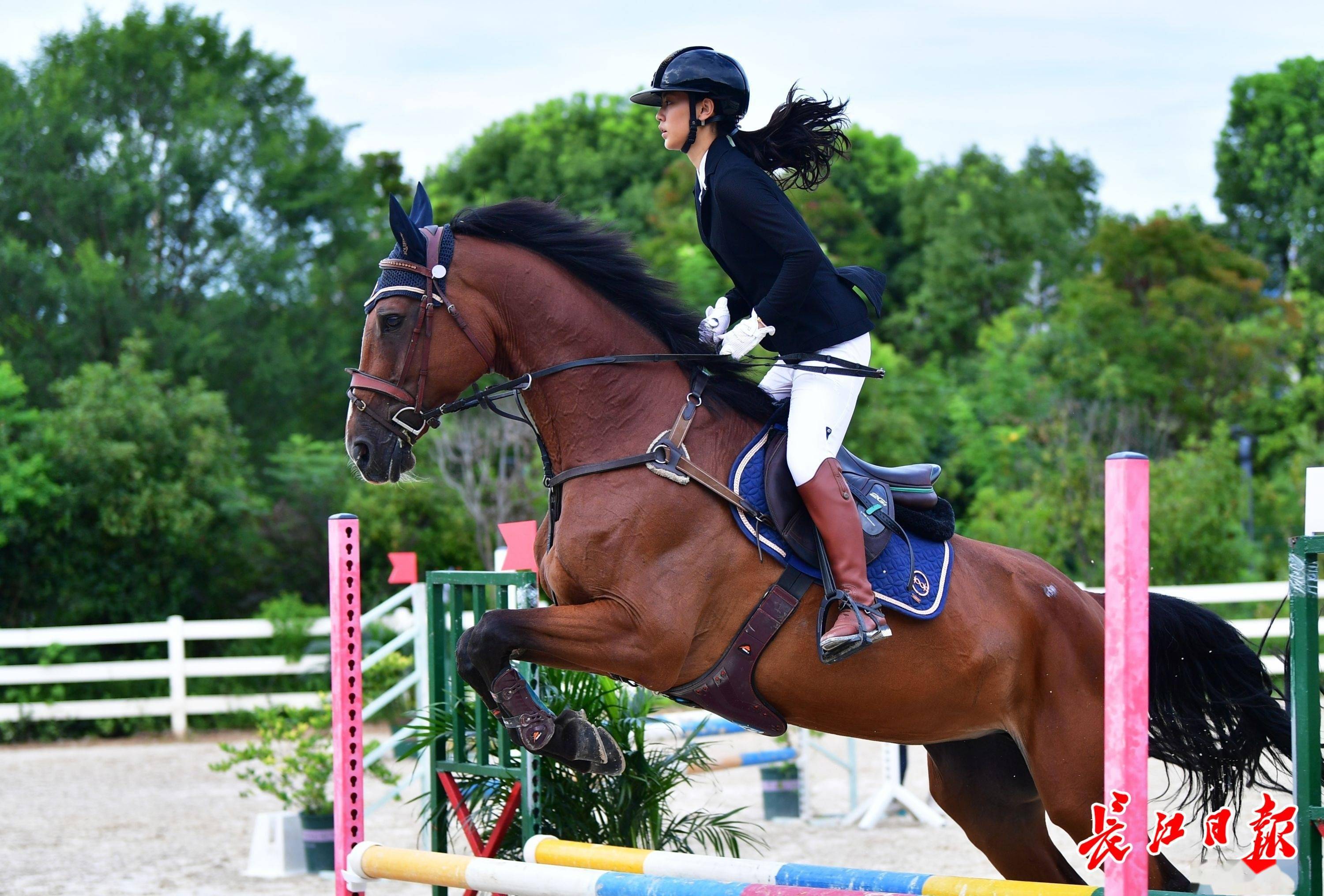 人小艺高武汉市青少年运动会马术比赛近百小骑手竞高下