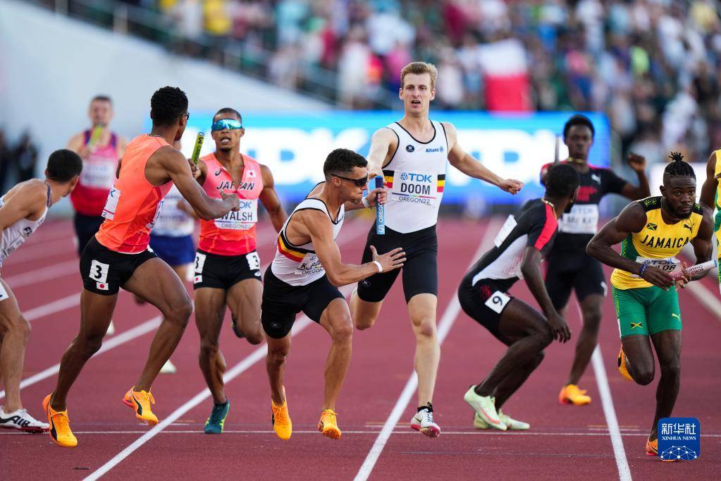 田徑世錦賽男子4x400米接力決賽賽況