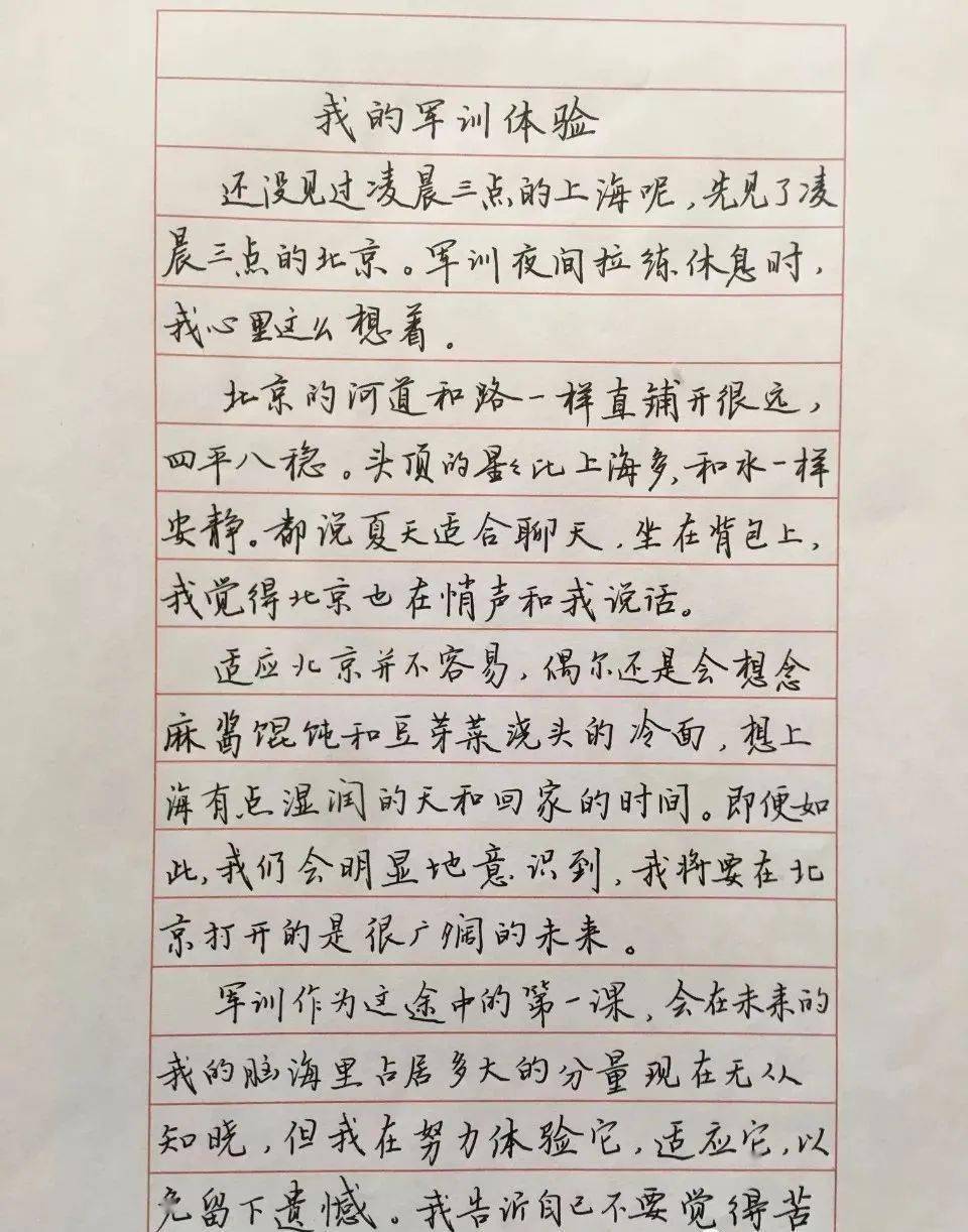 清華才女武亦姝硬筆書法日記曝光